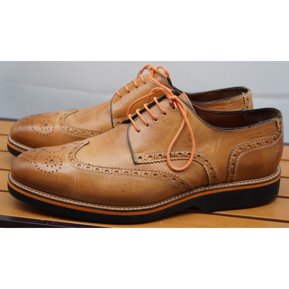 Mercanti Fiorentini Mens Shoes Golf Nero Light brown 10.5 / 11-M 07471